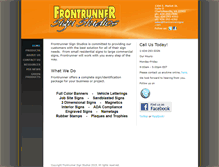 Tablet Screenshot of frontrunnersigns.com